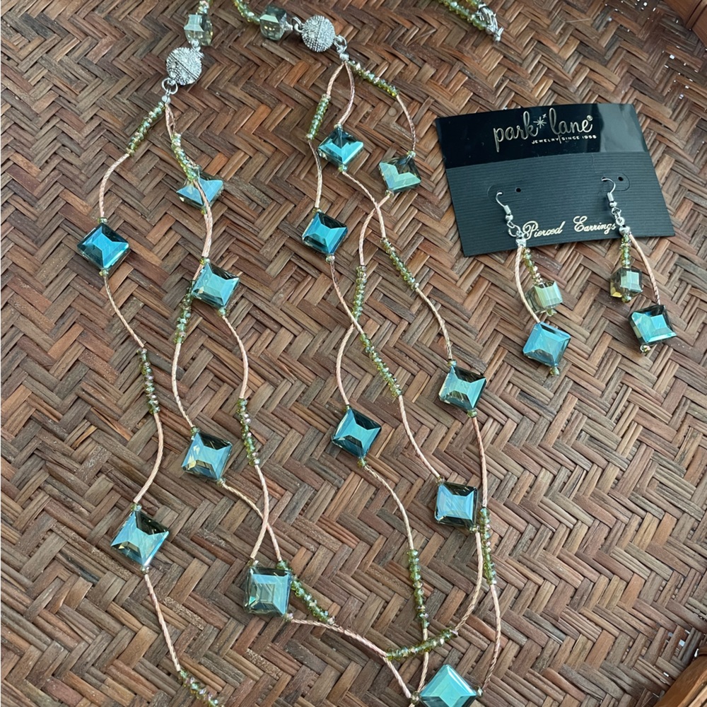NWT Beautiful Park Lane necklace and earrings set. Brand new and never worn.